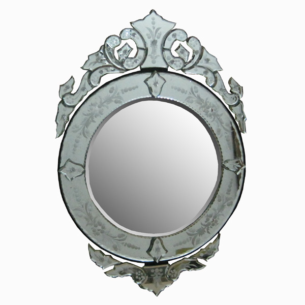 Venetian Bathroom Round Mirror