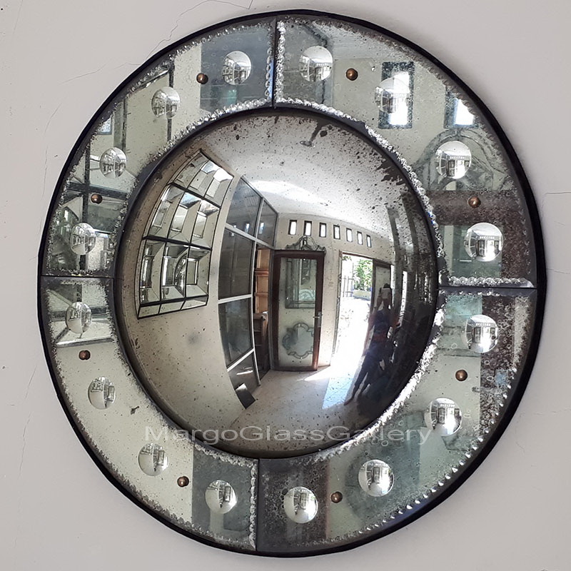Antique Convex Wall Mirror