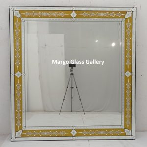 Venetian Wall Mirror List Gold MG 080103