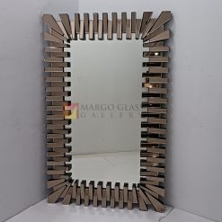 Modern Sunburn Rectangular Mirror